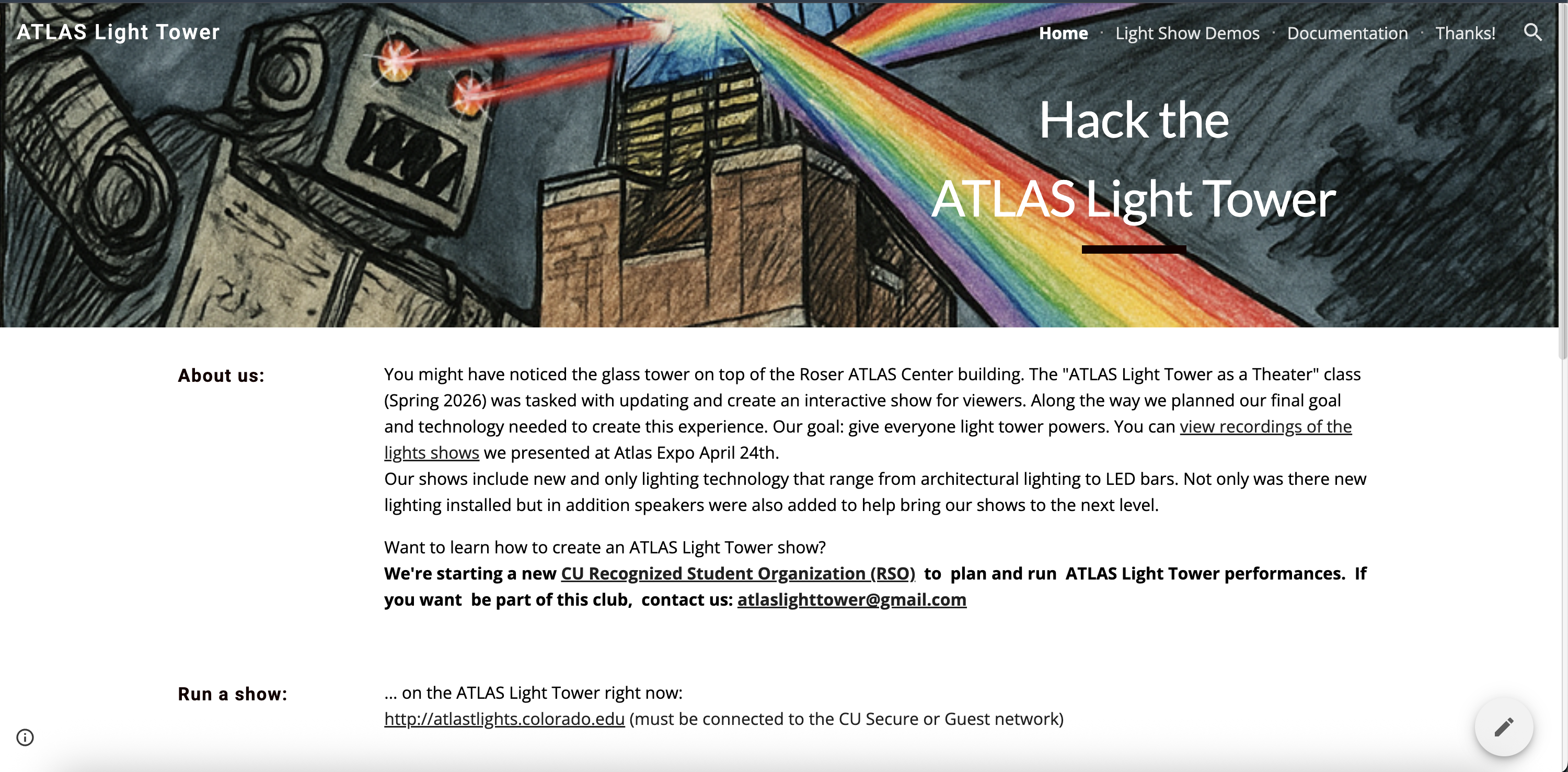 Atlas Light Tower Website
