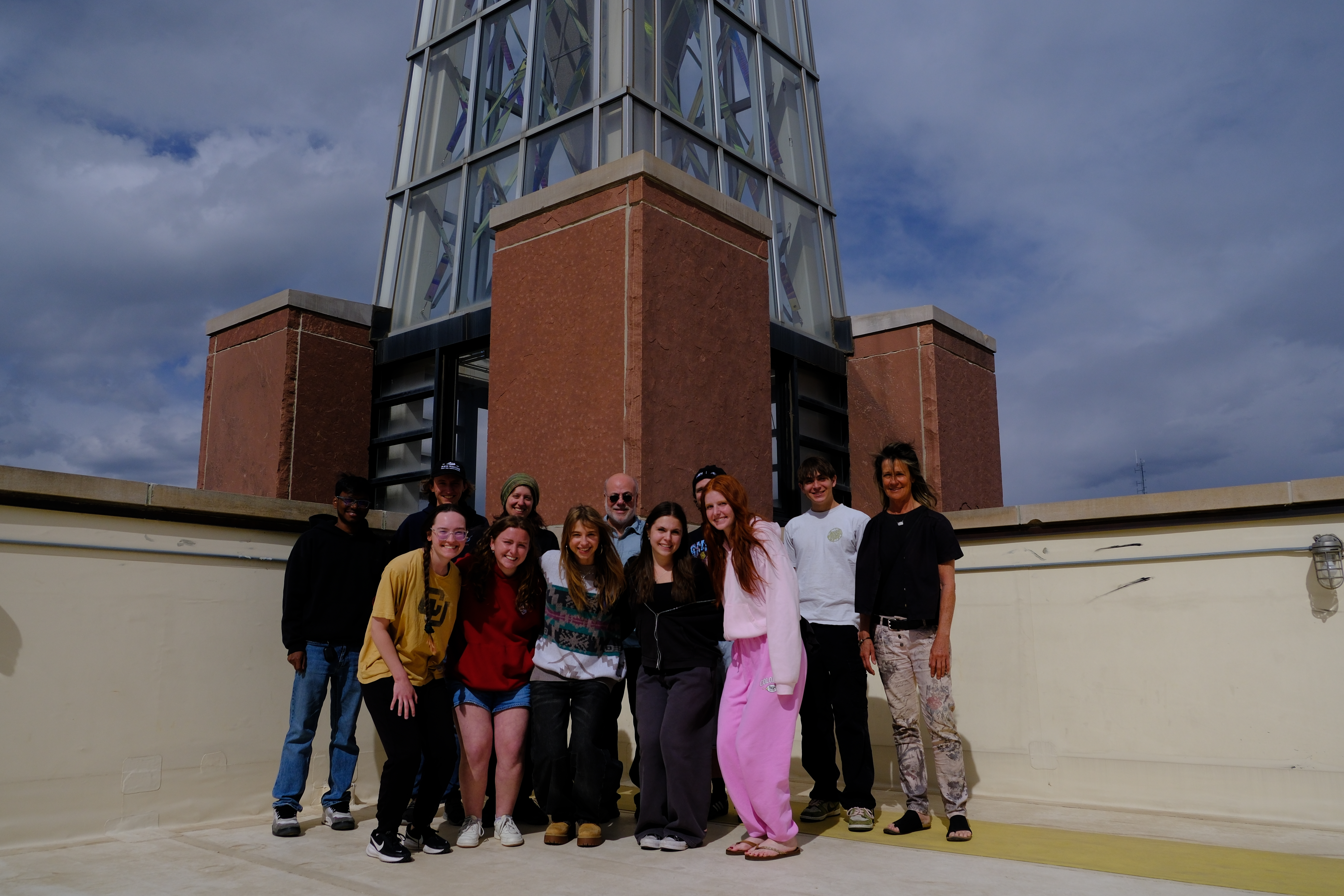 Group Photo in front of Light Tower